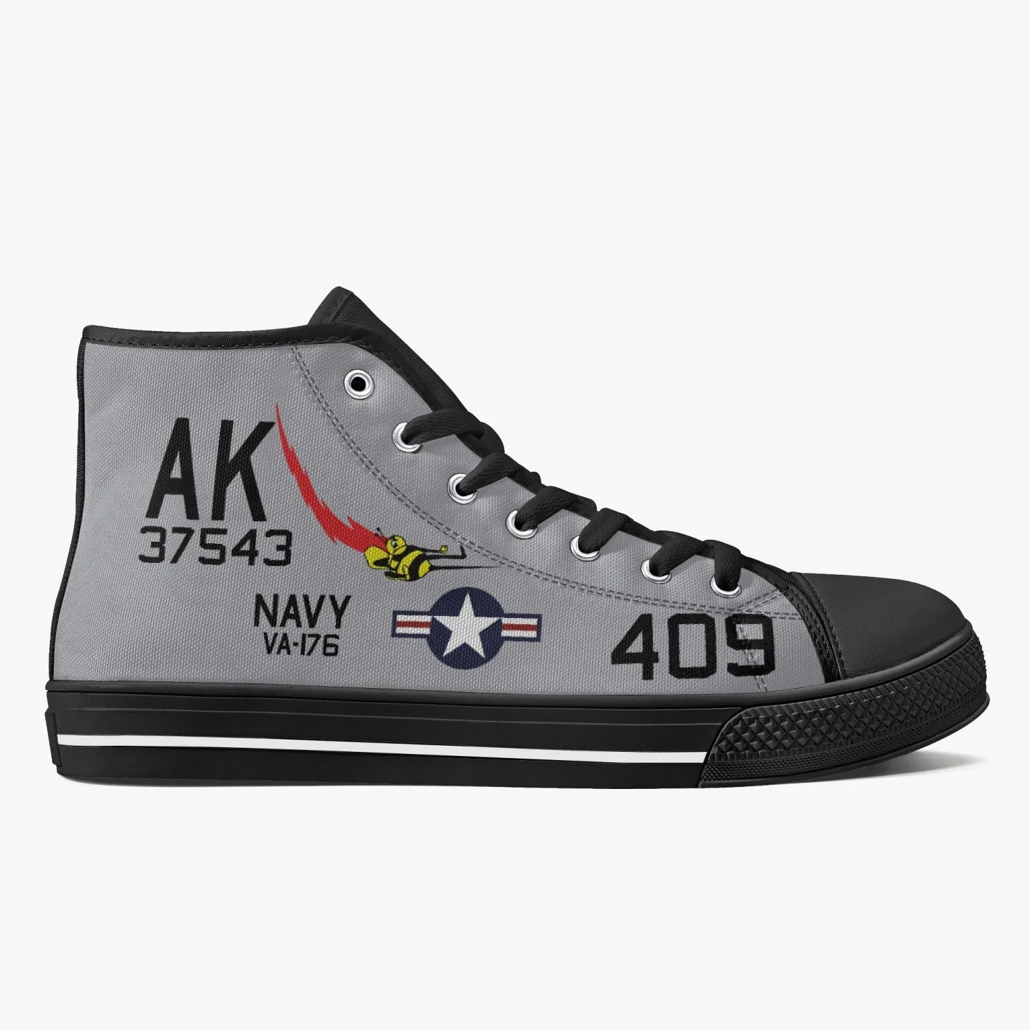 VA-176 "Thunderbolts" High Top Canvas Shoes