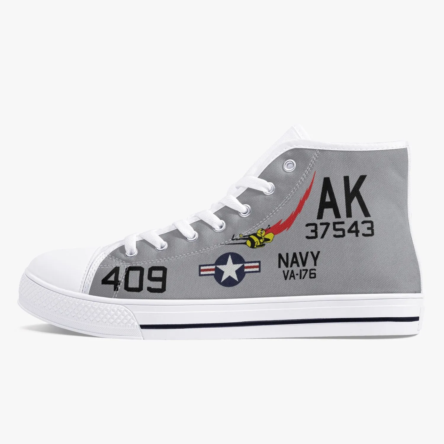 VA-176 "Thunderbolts" High Top Canvas Shoes
