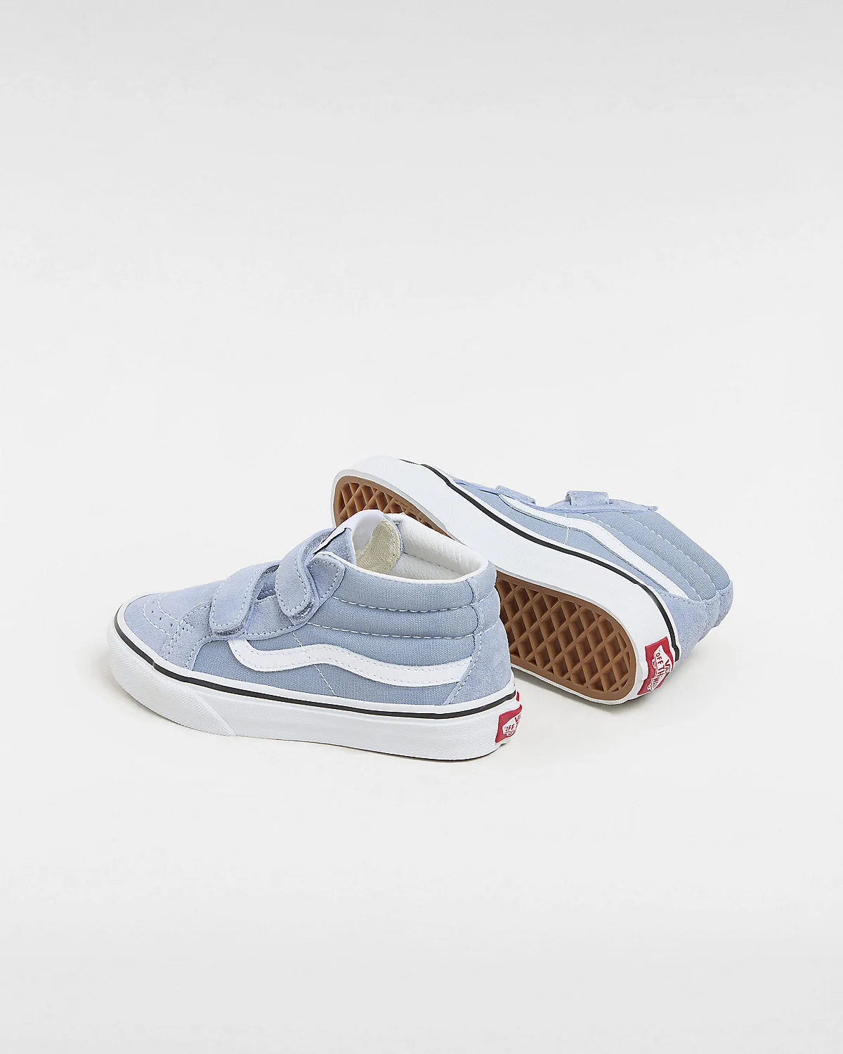 VANS Kids Sk8-Mid Reissue V Color Theory Trainers - Dusty Blue