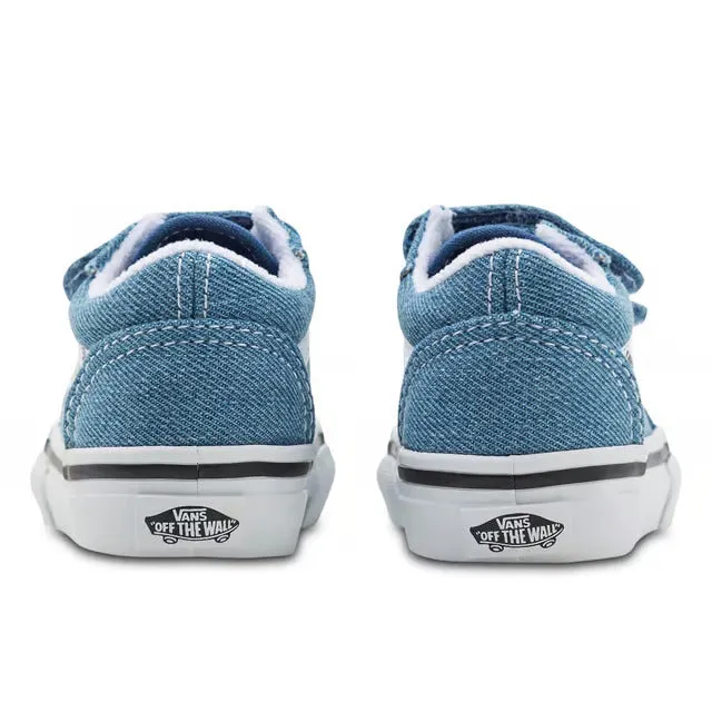 Vans Old Skool V Toddlers Denim - Navy / True White