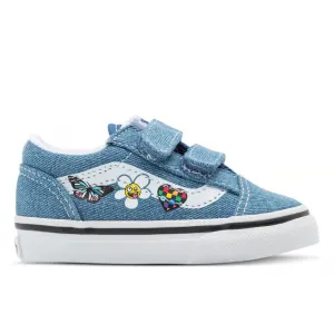Vans Old Skool V Toddlers Denim - Navy / True White