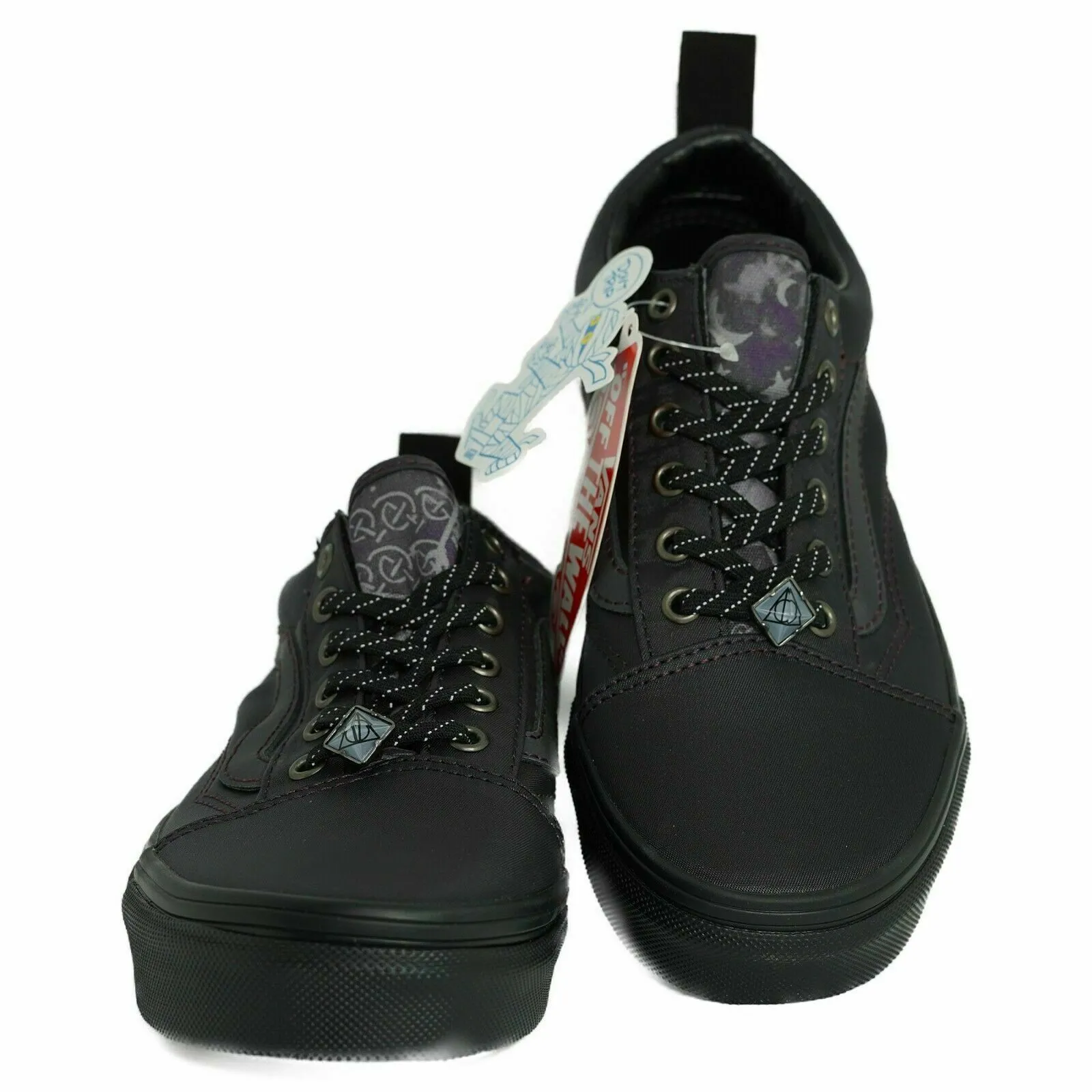 Vans Old Skool VN0A3QPGV0F1 Youth Kids Elastic Black Preschool Shoes FB336