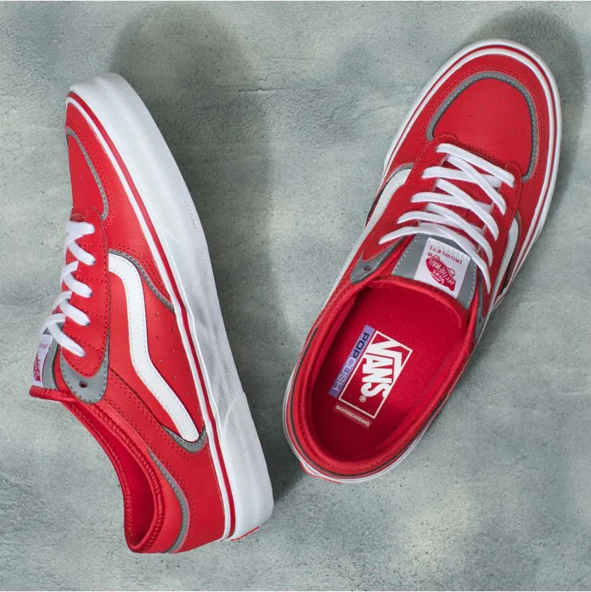 Vans Rowley Skateboard Shoe - Racing Red/White