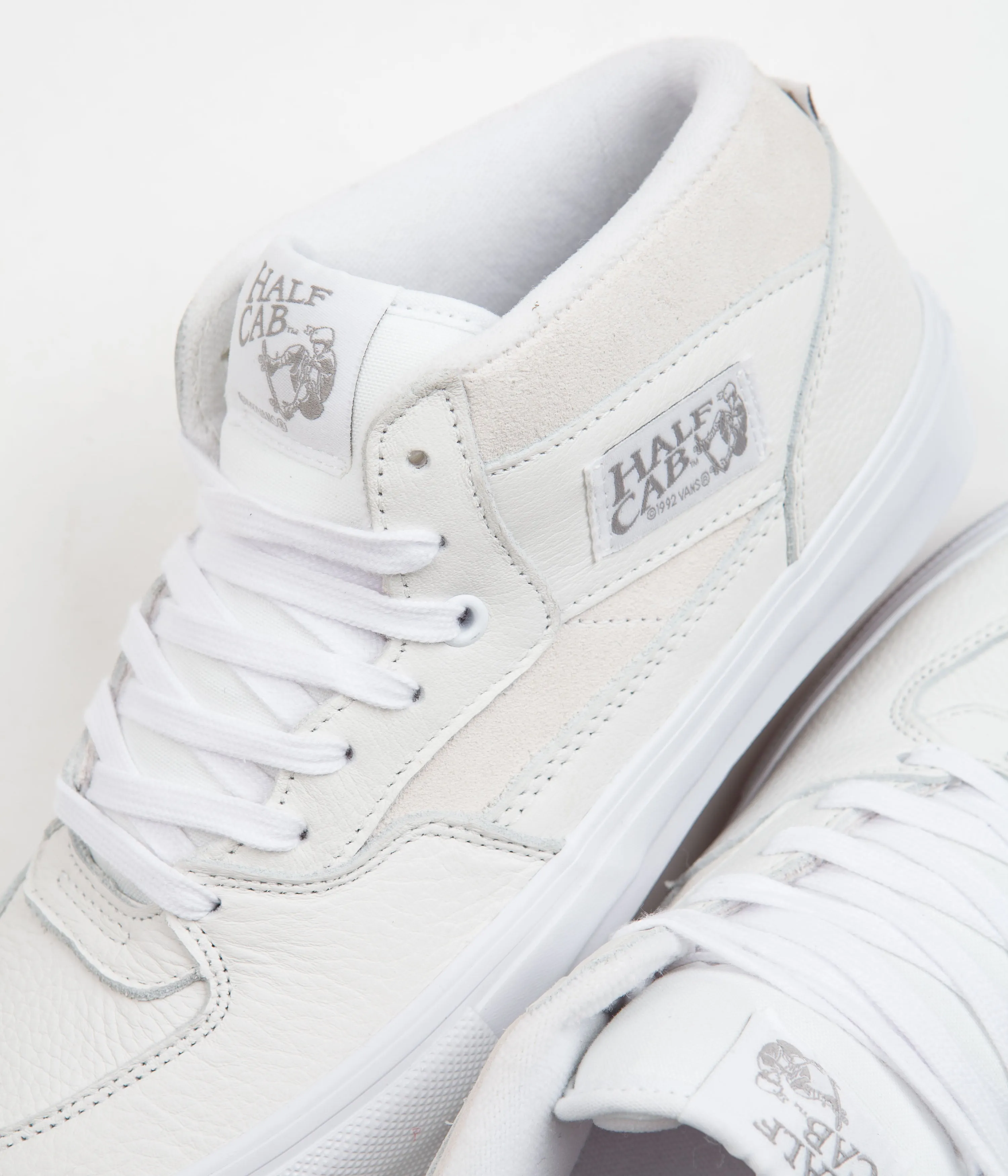 Vans Skate Half Cab Shoes - Daz White / White
