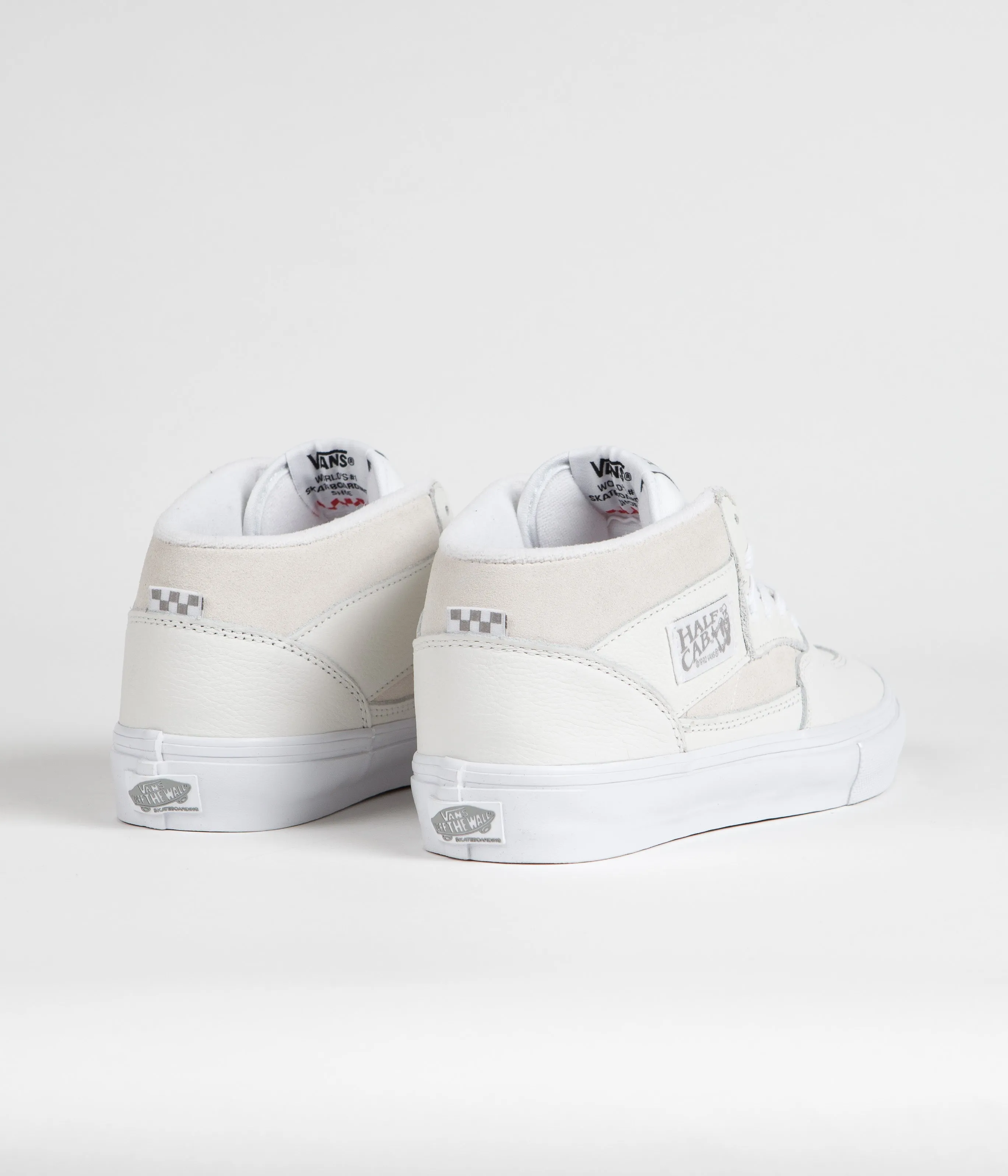 Vans Skate Half Cab Shoes - Daz White / White