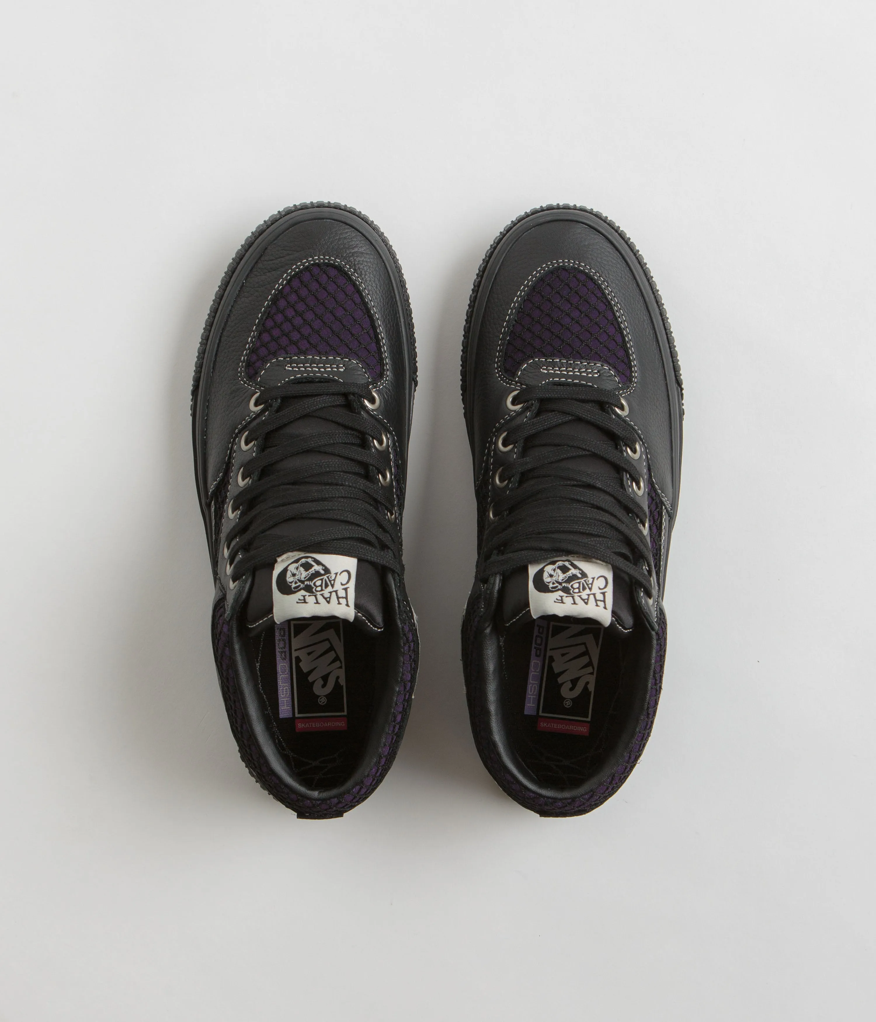 Vans Skate Half Cab Shoes - (Pass Port) Black