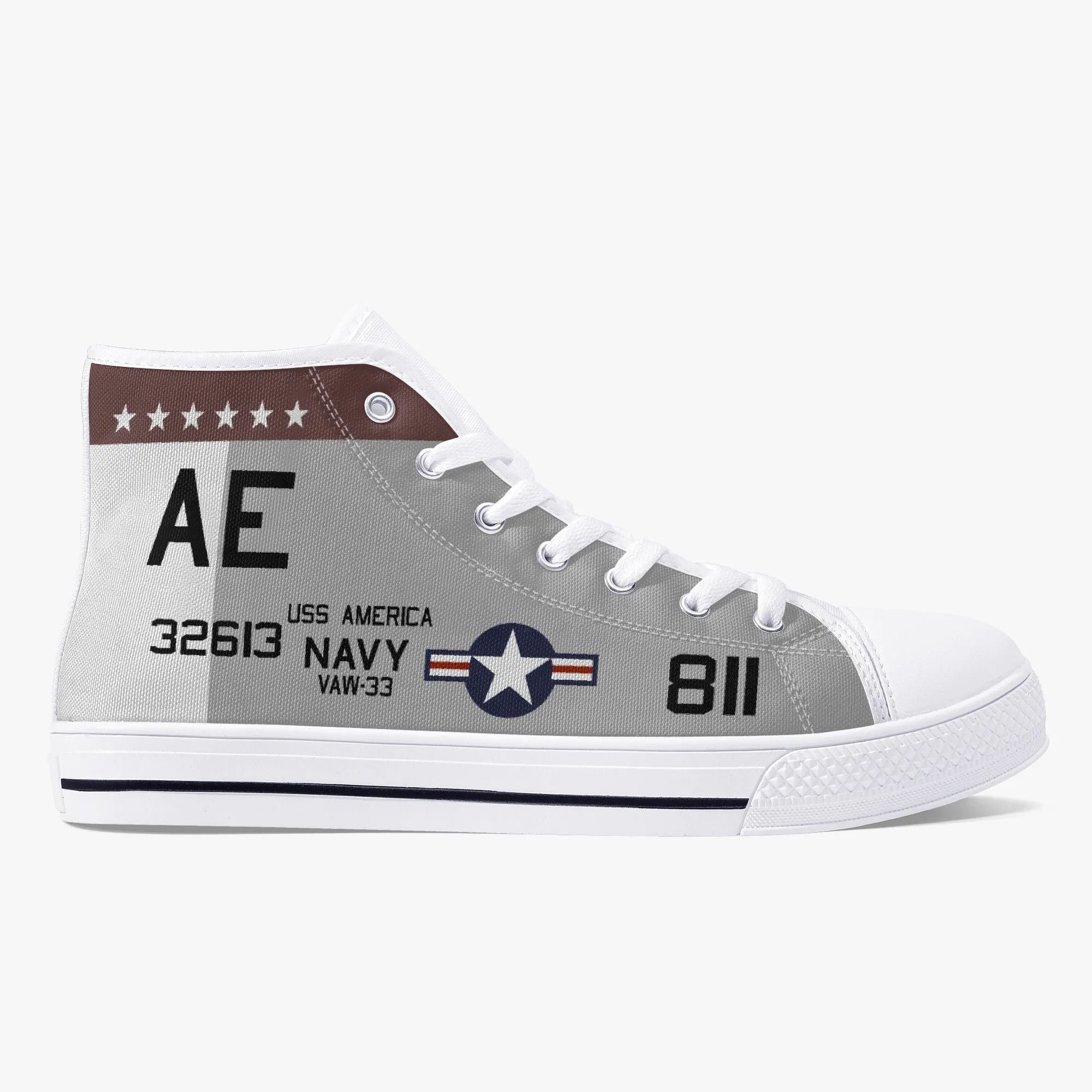 VAW-33 "Nighthawks" High Top Canvas Shoes