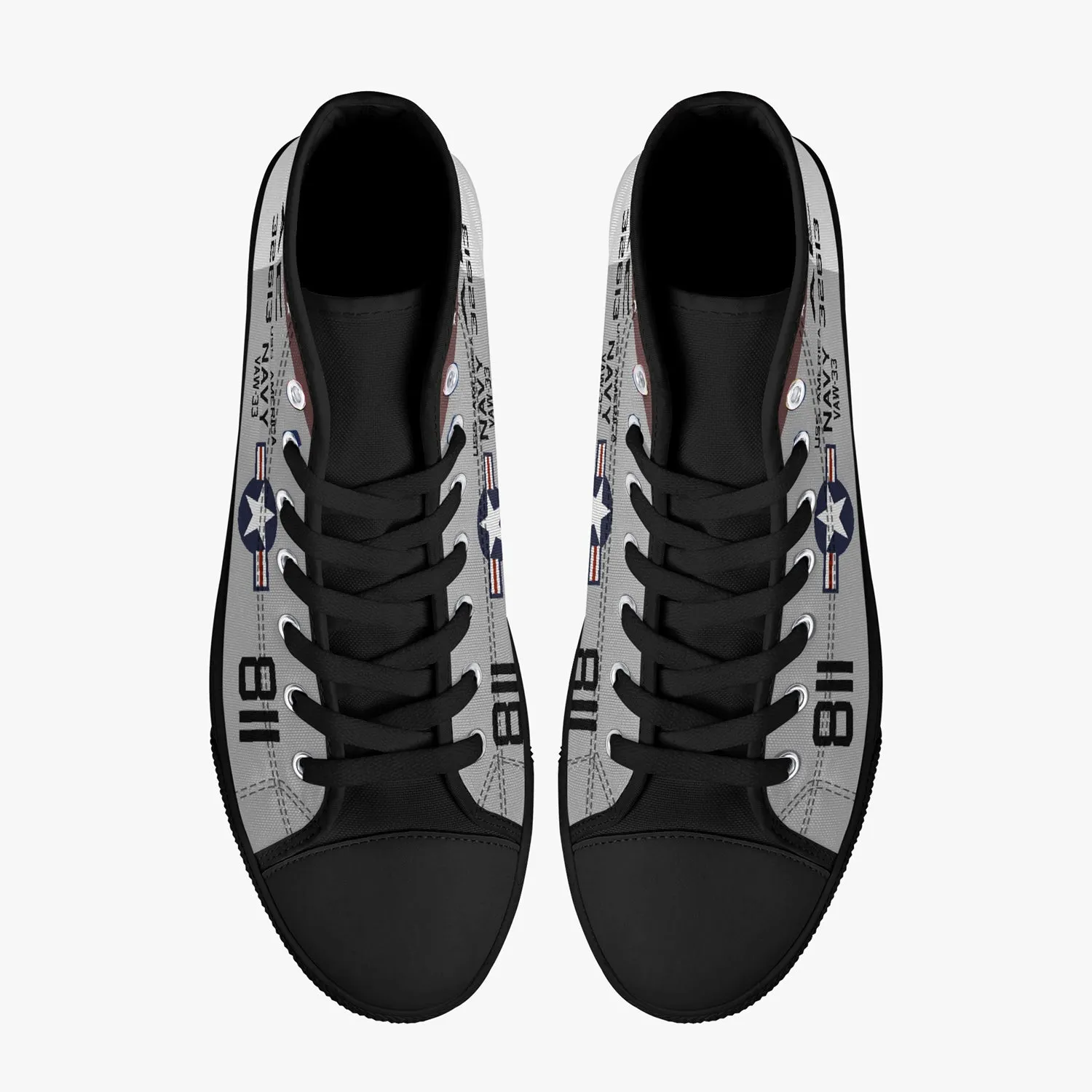 VAW-33 "Nighthawks" High Top Canvas Shoes