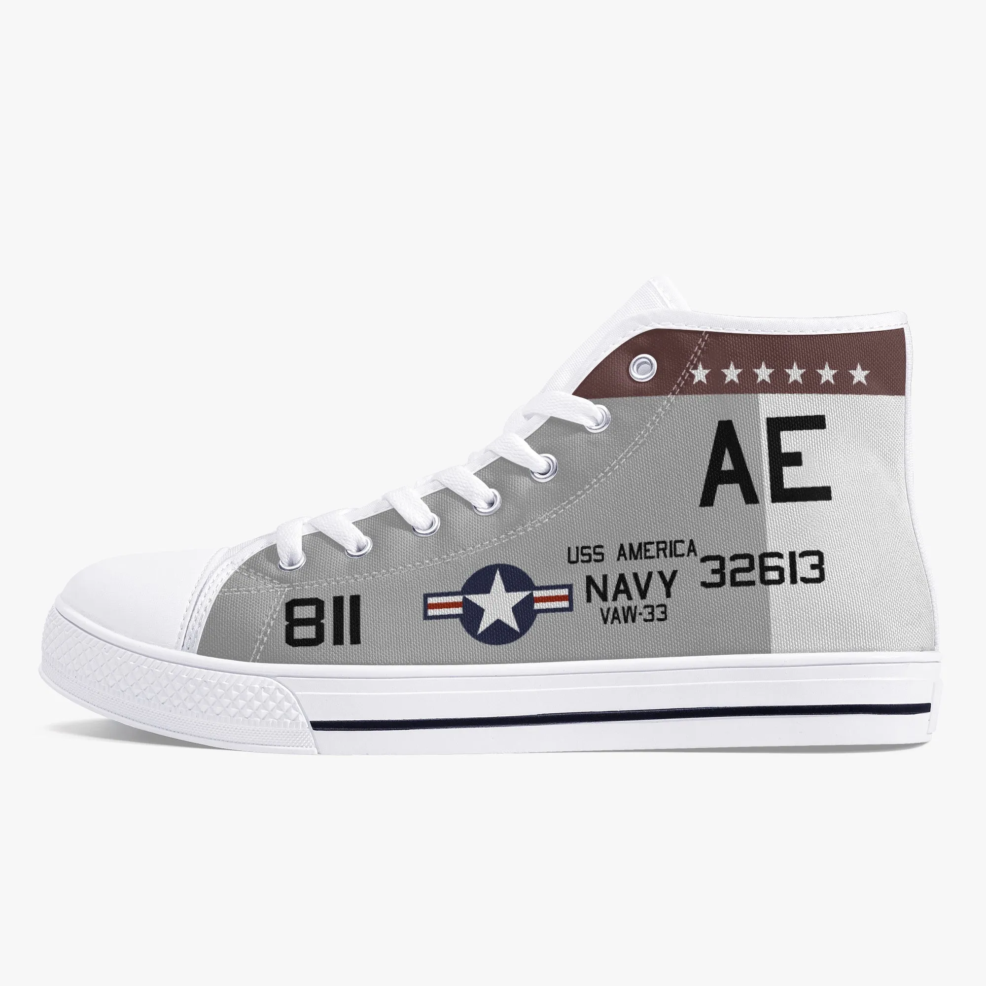 VAW-33 "Nighthawks" High Top Canvas Shoes
