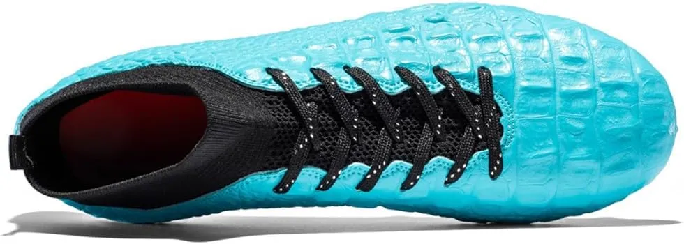 VAXAV Unisex's Fashion Sports High-Top FG Trainers Cleats Football Sneakers Long Studs AG Soccer Shoes
