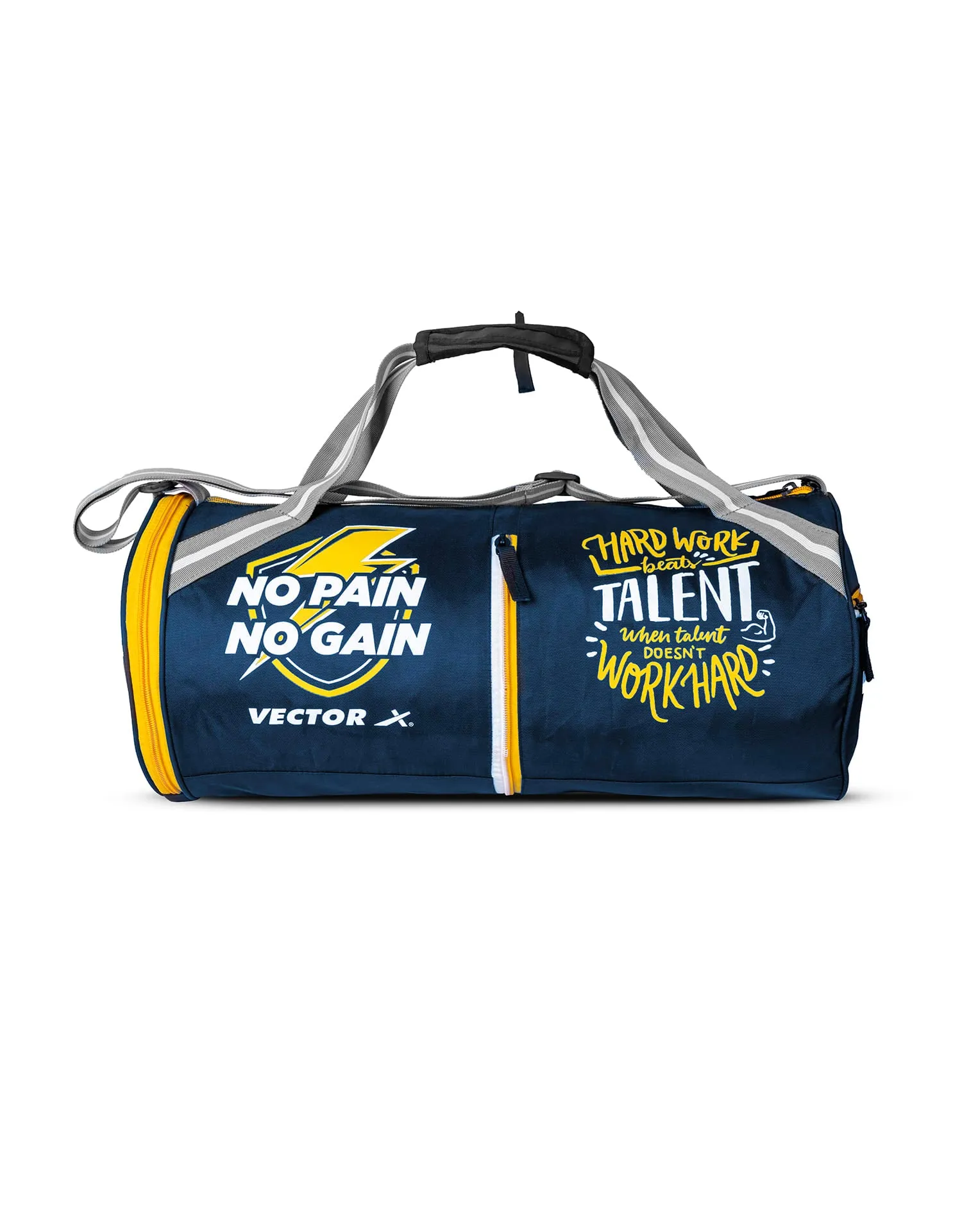 VECTOR X No Pain Gym Duffel 22 L Sports Bag for Men and Women Polyester (Blue) 26 L