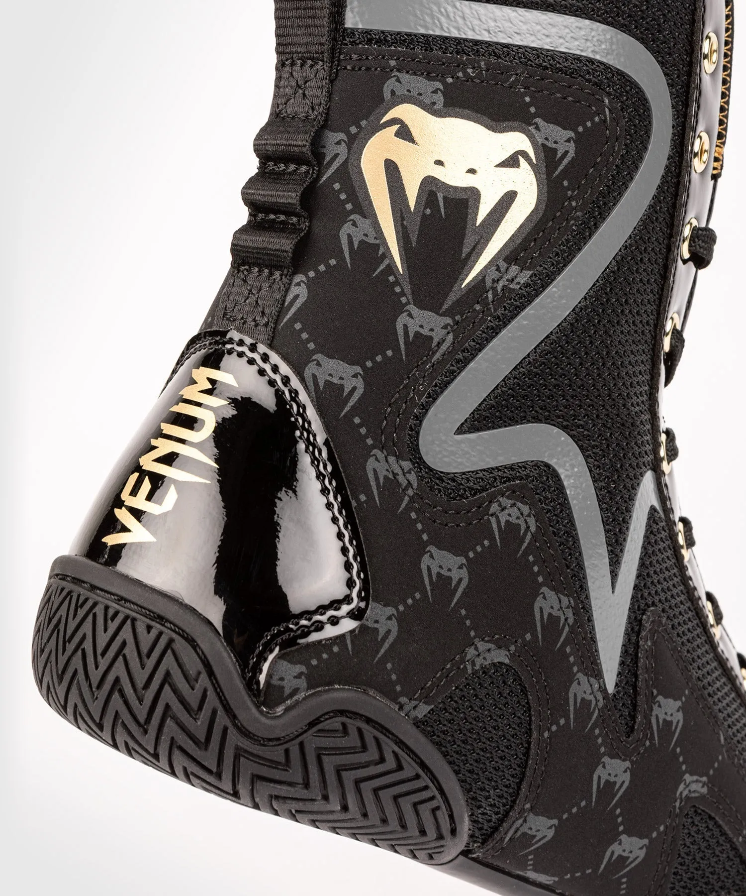 Venum Elite Evo Monogram Boxing Shoes – Black