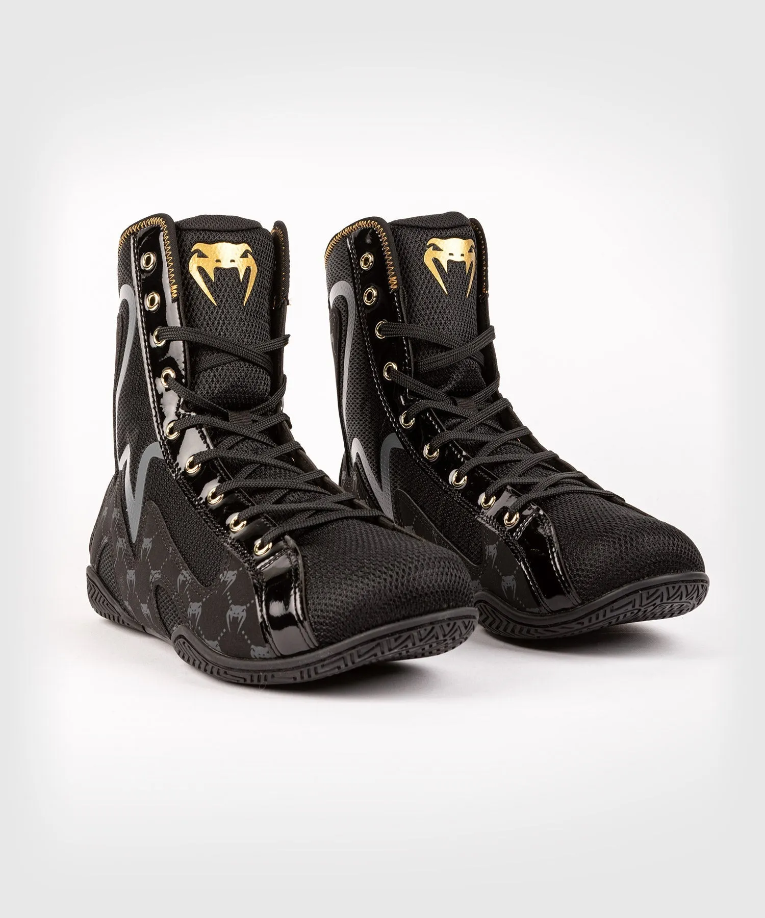Venum Elite Evo Monogram Boxing Shoes – Black