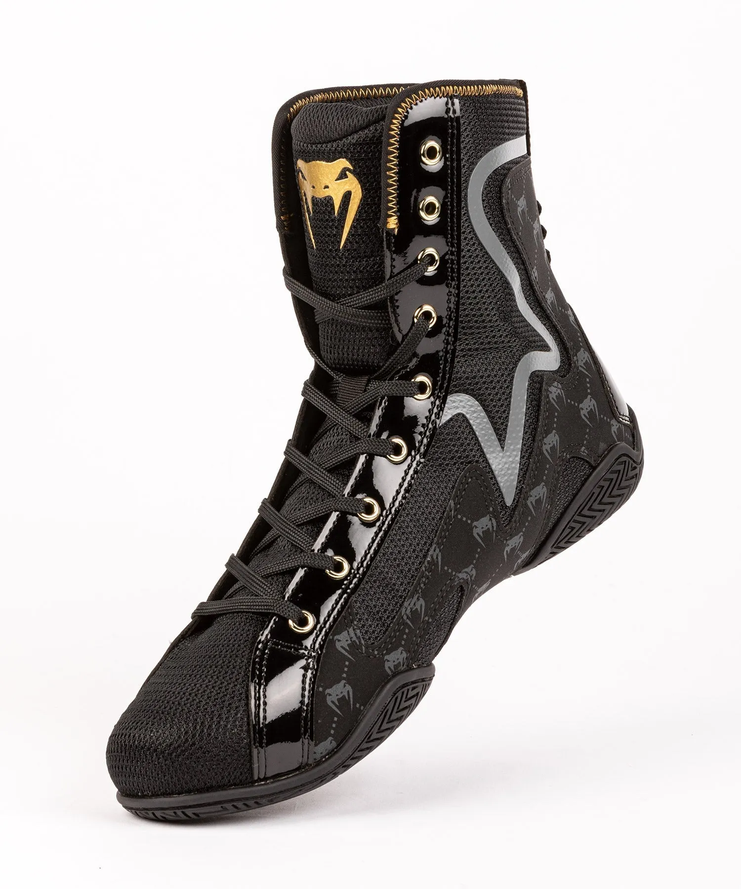 Venum Elite Evo Monogram Boxing Shoes – Black
