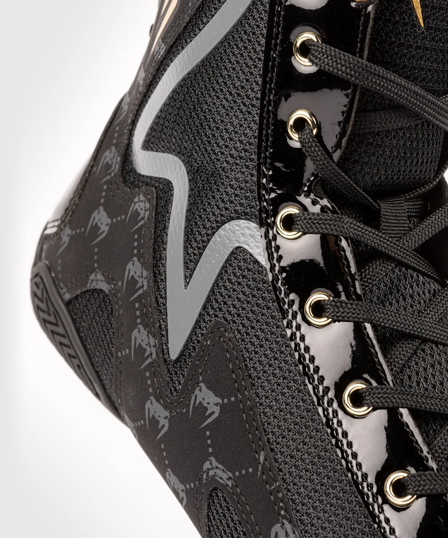Venum Elite Evo Monogram Boxing Shoes – Black