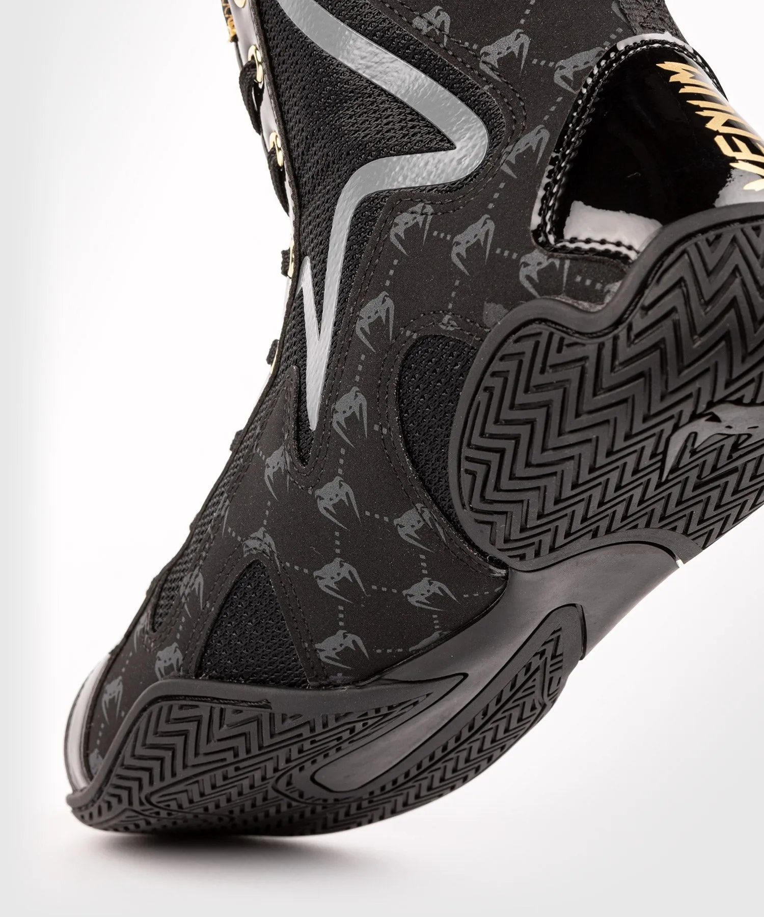 Venum Elite Evo Monogram Boxing Shoes – Black