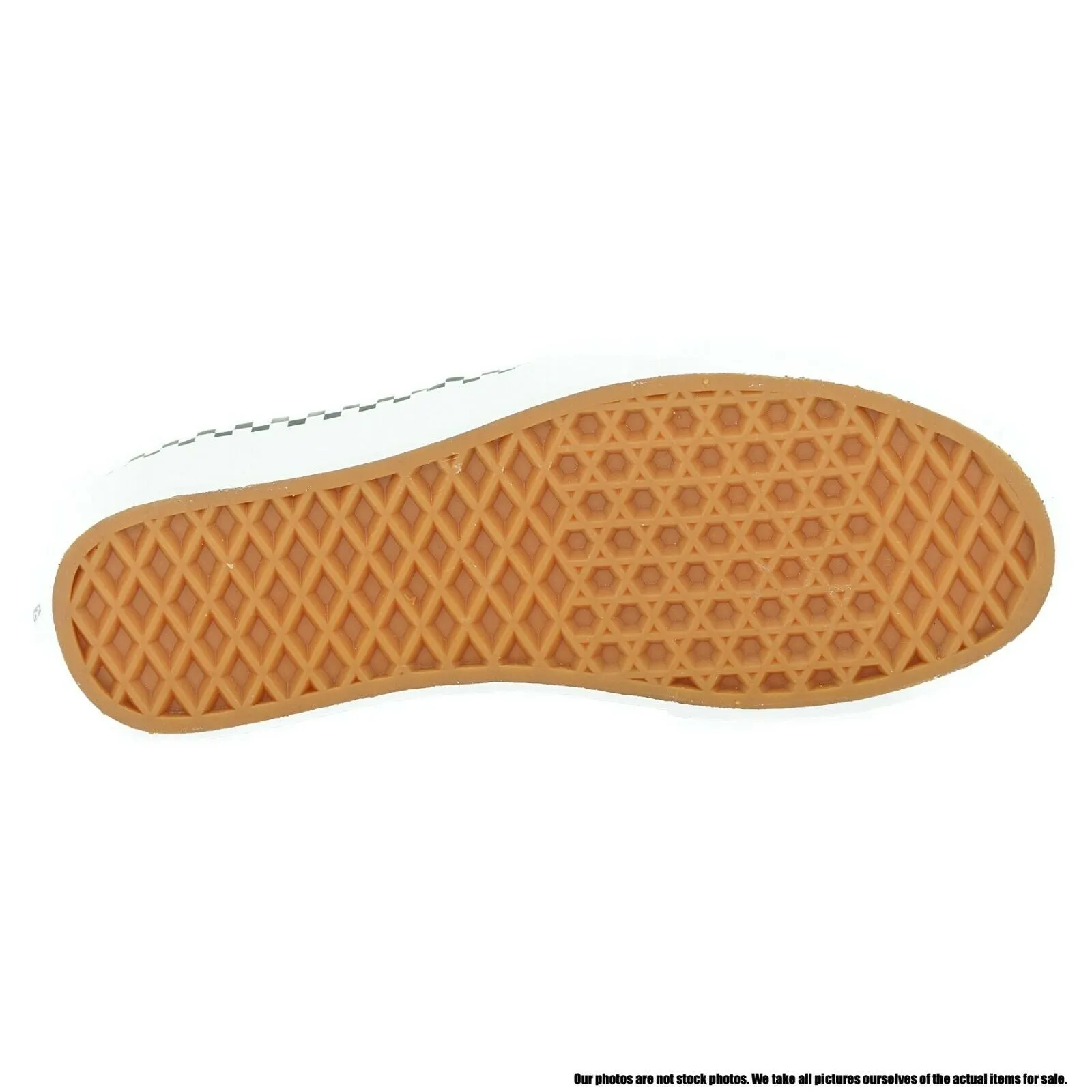 VN0A38EMVJU1 VANS Authentic Check Foxing (White) Men Size 4.5 | Women Size 6