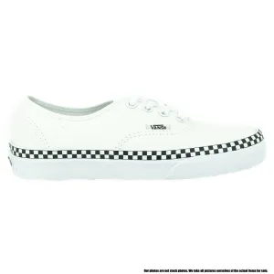 VN0A38EMVJU1 VANS Authentic Check Foxing (White) Men Size 4.5 | Women Size 6