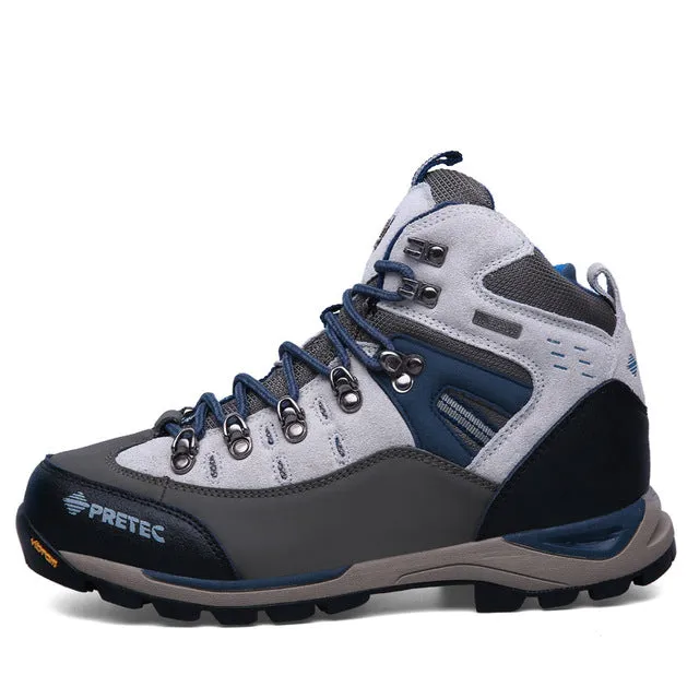 Waterproof Hiking Shoes Men Cow Leather Trekking Hiking Boots Mountain Climbing Shoes Men Zapatillas Outdoor Hombre