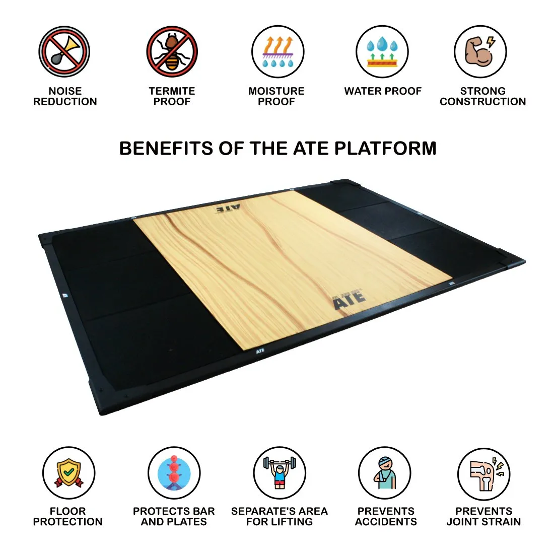 Weightlifting Platform Basic (7.85 ft. x 5 ft. x 25mm)