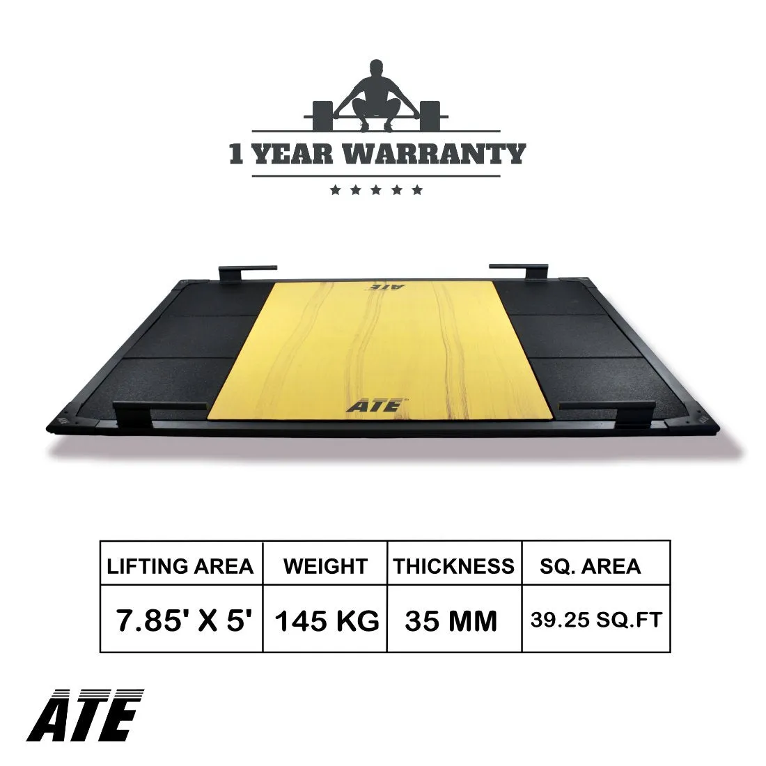 Weightlifting Platform Pro (7.85 ft. x 5 ft. x 35mm)
