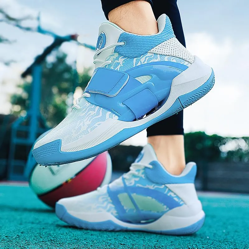 Women Men Basketball Shoes Breathable Anti Slip Wear Resistant Super Light Basketball Sneakers Outdoor Cushioning Workout Fashion Running Sneakers