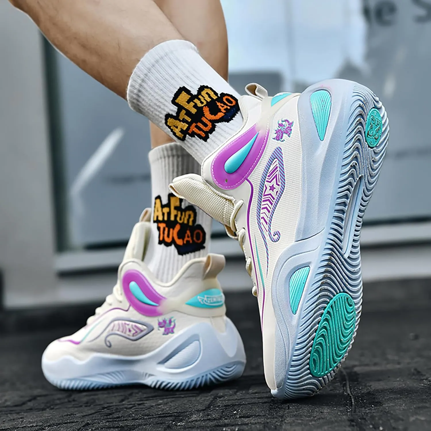 Women Men Basketball Shoes Breathable Men Non Slip Outdoor Fashion Unisex Sneakers