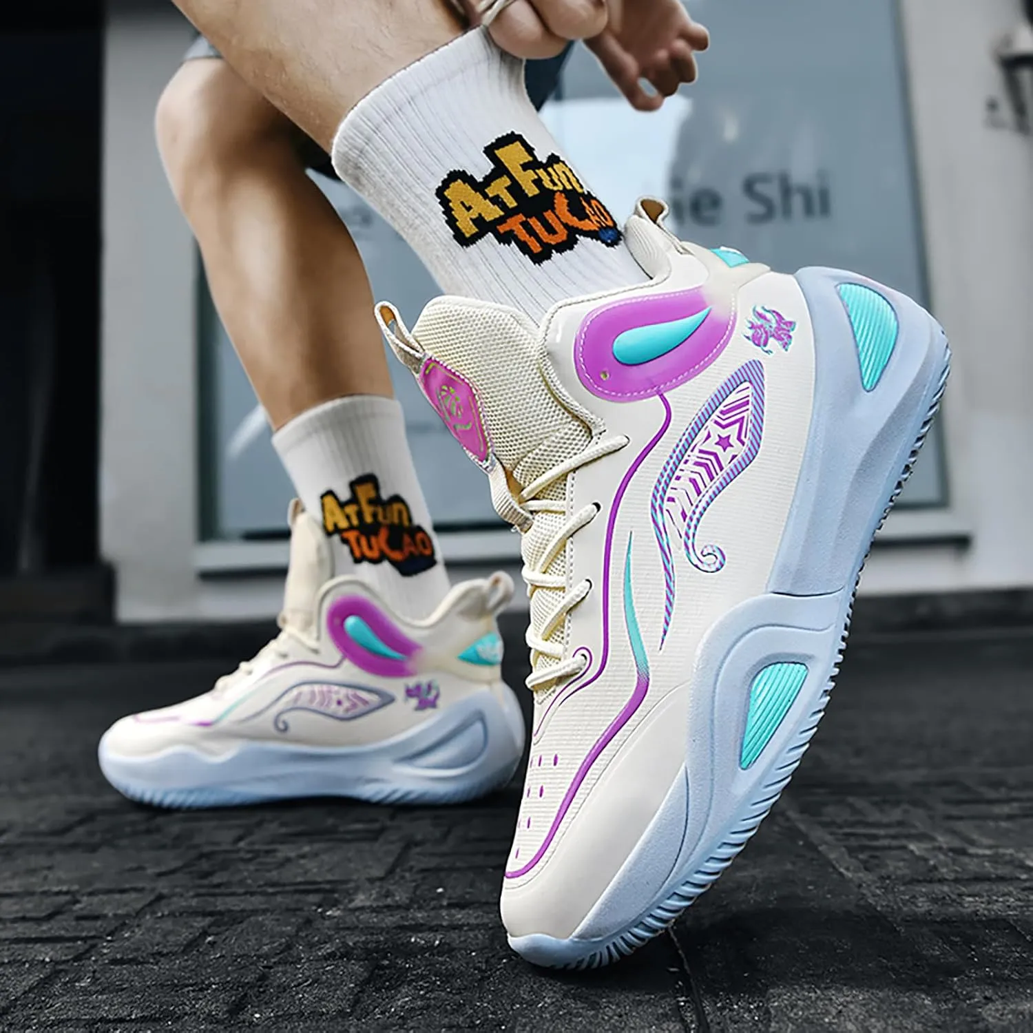 Women Men Basketball Shoes Breathable Men Non Slip Outdoor Fashion Unisex Sneakers