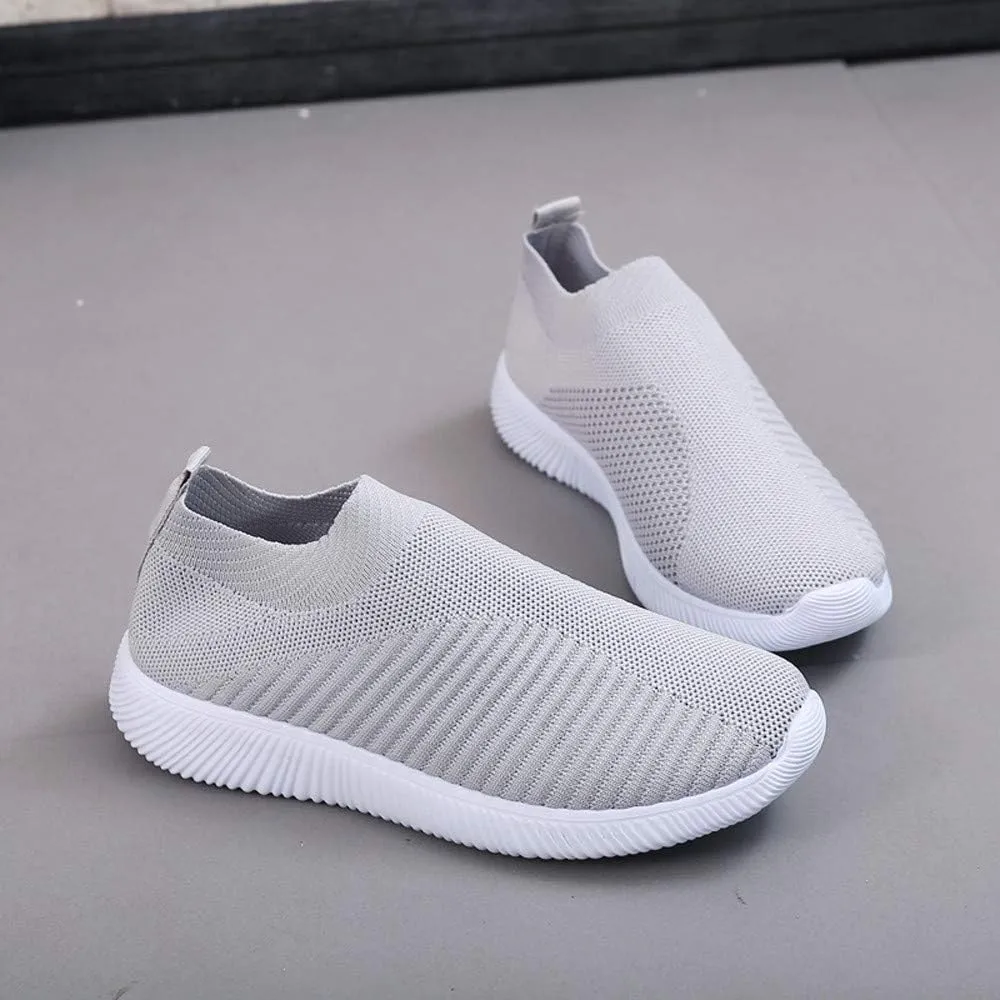 Womens Canvas Slip On Sneakers Casual Comfortable Walking Shoes Lightweight Flat Fashion Elastic Loafers
