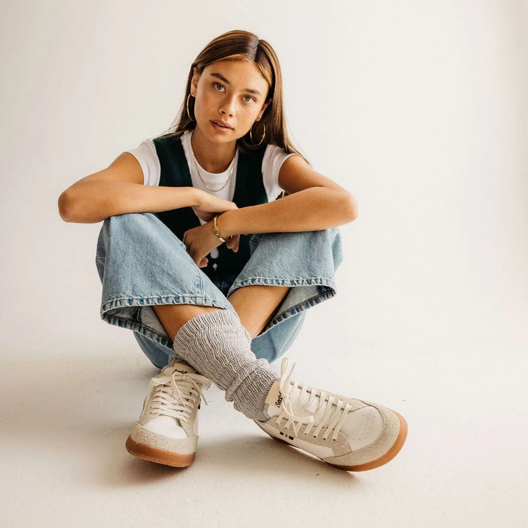 Womens - Clipper Sneaker - White