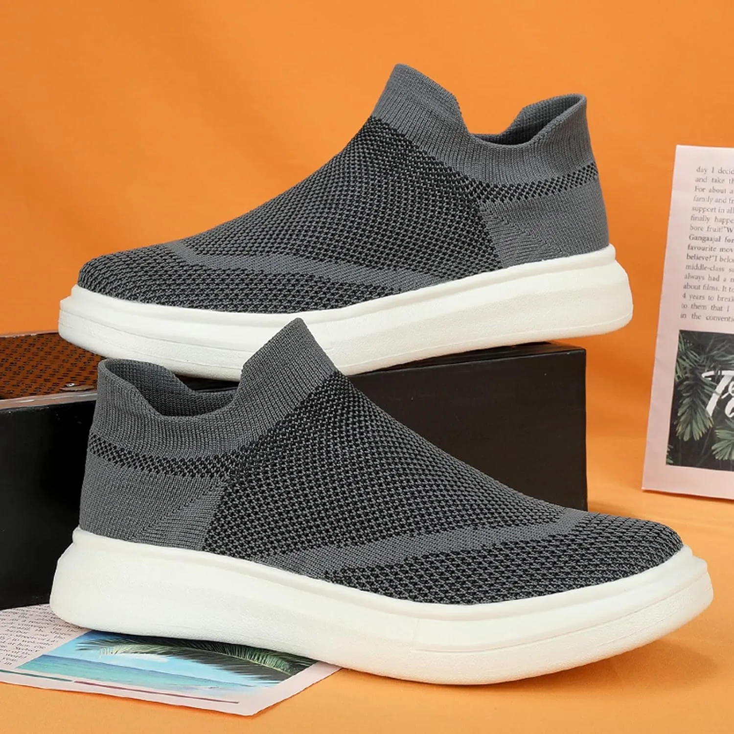 Womens Lightweight Slip On Loafers Casual Walking Shoes Comfortable Canvas Sneakers Non Slip Flat Flats