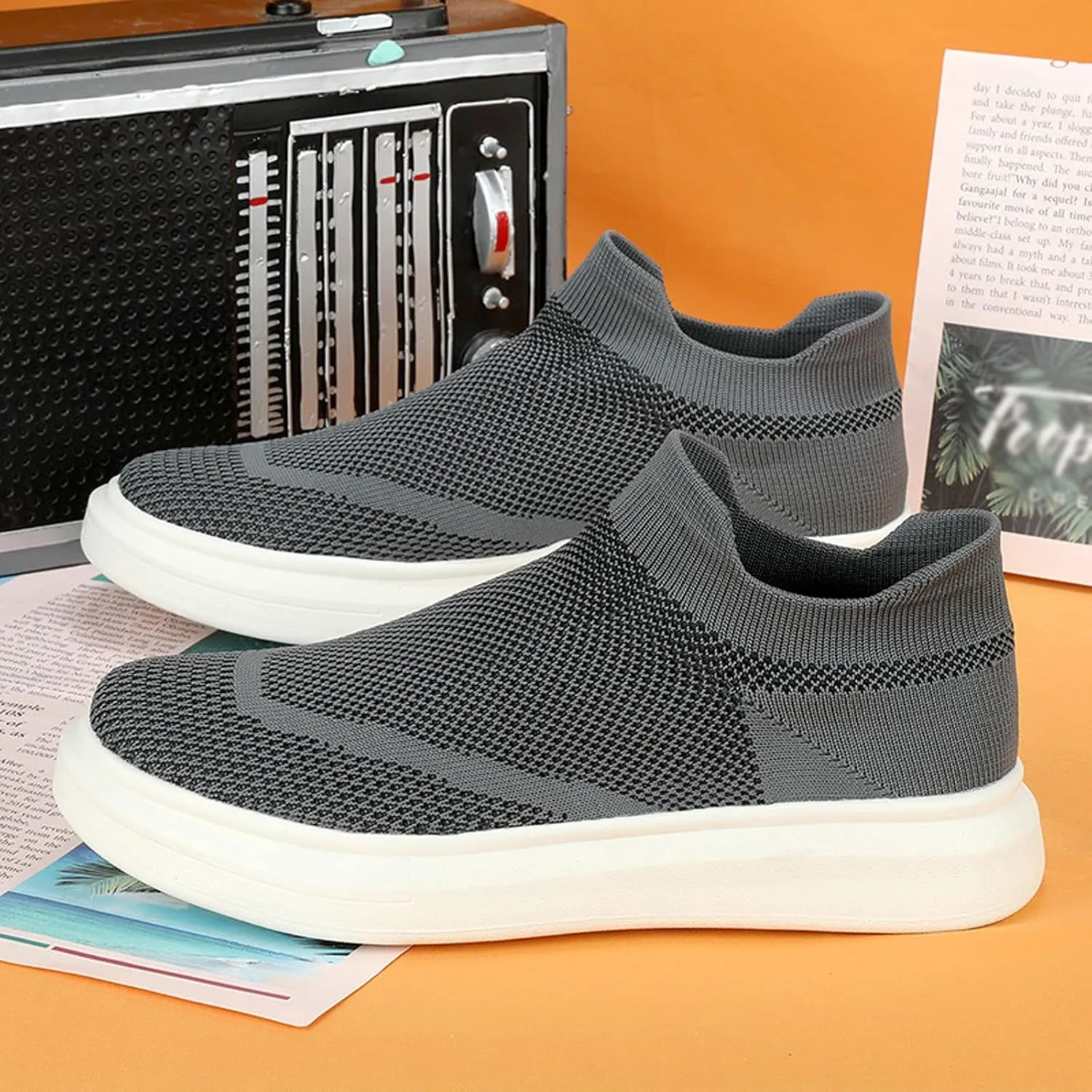 Womens Lightweight Slip On Loafers Casual Walking Shoes Comfortable Canvas Sneakers Non Slip Flat Flats