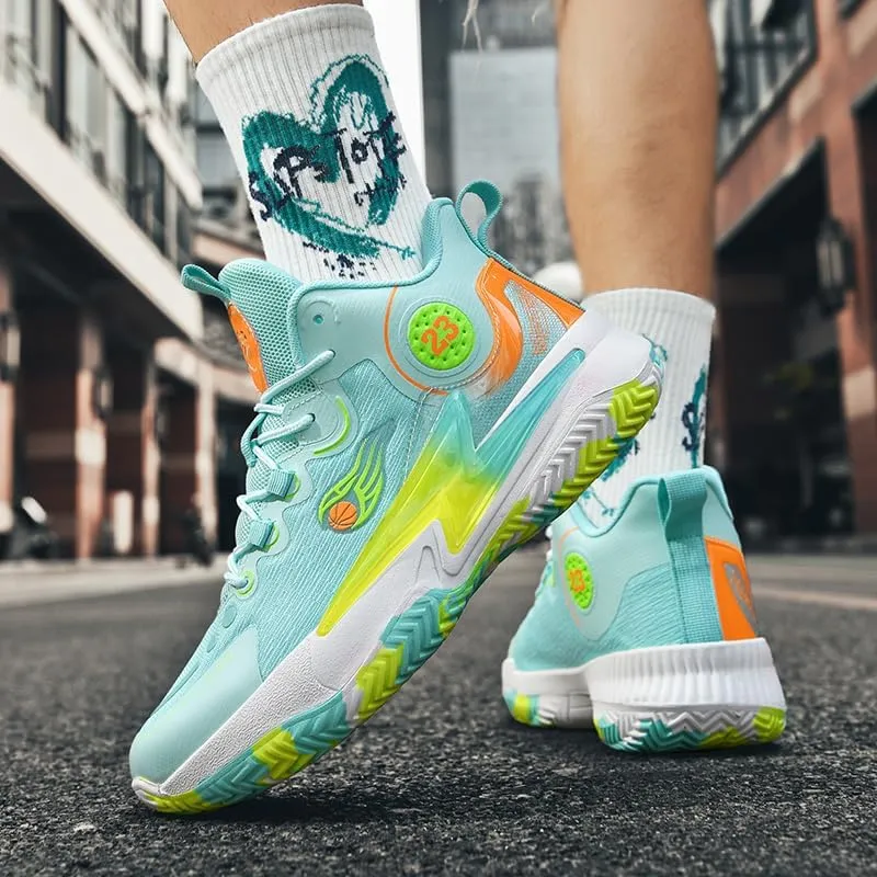 Womens Mens Basketball Shoes Lightweight Fashion Breathable Comfortable Non Slip Sport Indoor Outdoor Volleyball Sneakers for Unisex