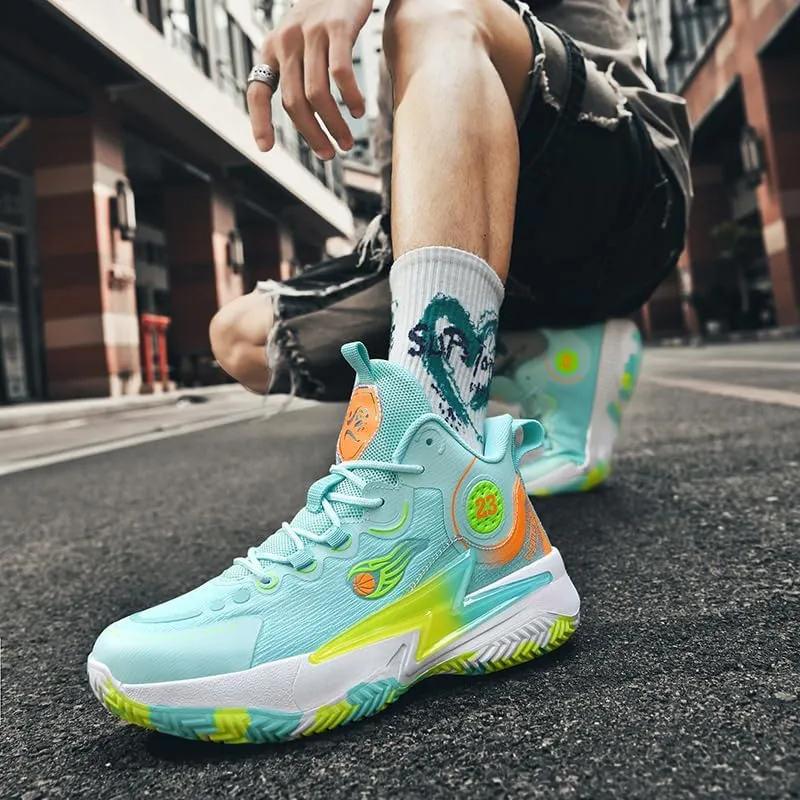 Womens Mens Basketball Shoes Lightweight Fashion Breathable Comfortable Non Slip Sport Indoor Outdoor Volleyball Sneakers for Unisex