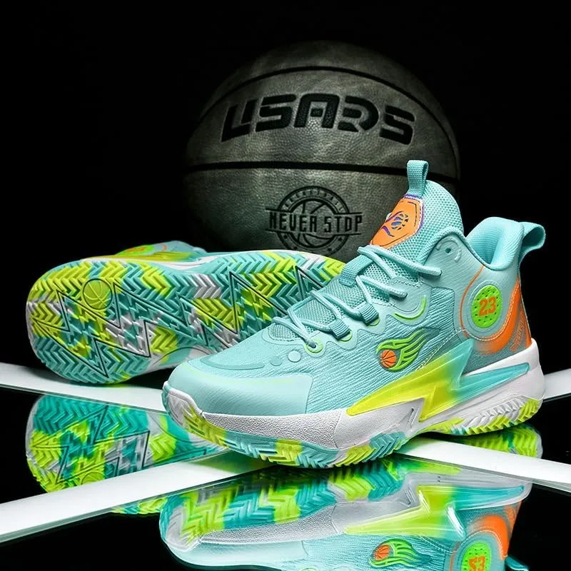Womens Mens Basketball Shoes Lightweight Fashion Breathable Comfortable Non Slip Sport Indoor Outdoor Volleyball Sneakers for Unisex