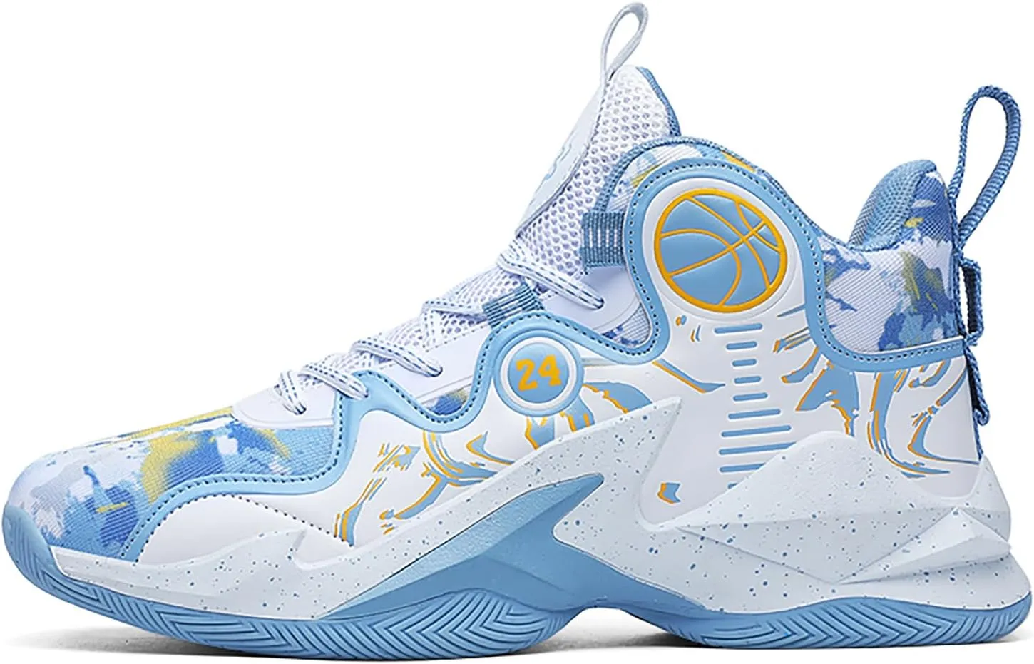 Women's Men's Basketball Shoes No-Slip Breathable Outdoor Shoes Fashion Graffiti Training Shoes