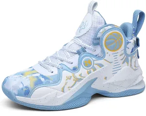 Women's Men's Basketball Shoes No-Slip Breathable Outdoor Shoes Fashion Graffiti Training Shoes