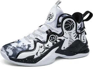 Women's Men's Basketball Shoes No-Slip Breathable Outdoor Shoes Fashion Graffiti Training Shoes