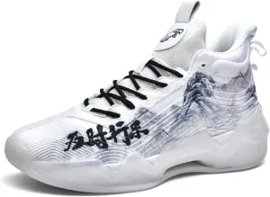 Womens Noctilucent Colorful Painting Basketball Shoes Casual Fashion High Top Lace Up Running Sneakers Tennis Outdoor Sport Shoes