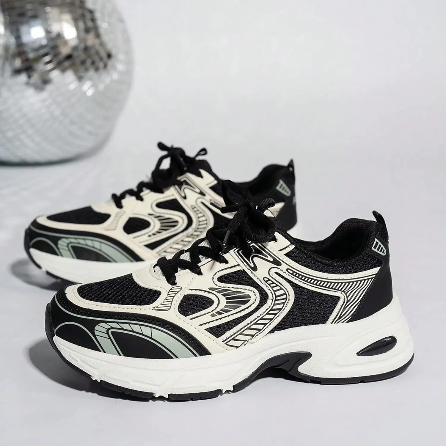 Womens Running Shoes Summer Breathable Lightweigt Cushioned Sneakers,Comfy Walking Shoes with Arch Support,Non Slip Thick Sole High Increasing Sneaker for Women Summer Workout Shoe Outdoor Hiking Gym