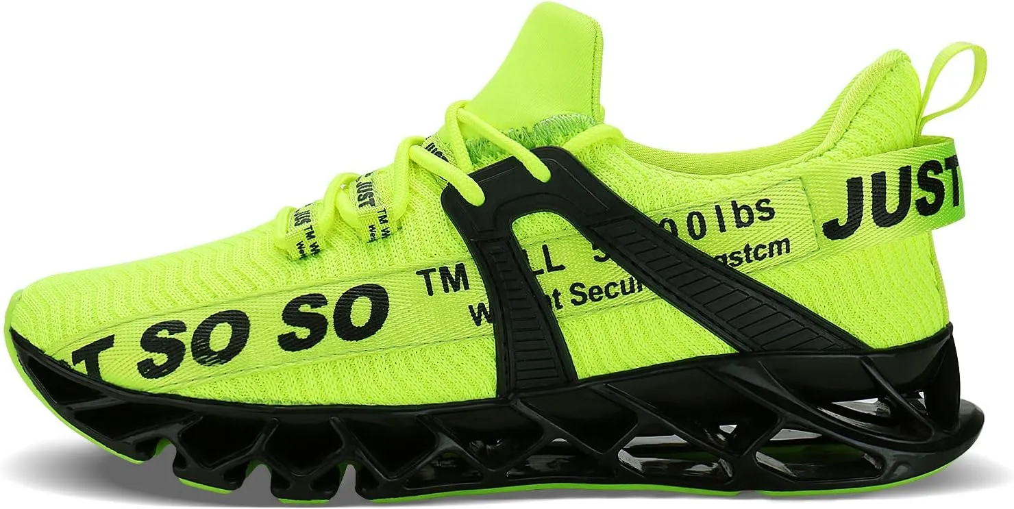 WONESION Mens Breathable Walking Tennis Running Shoes Blade Fashion Sneakers