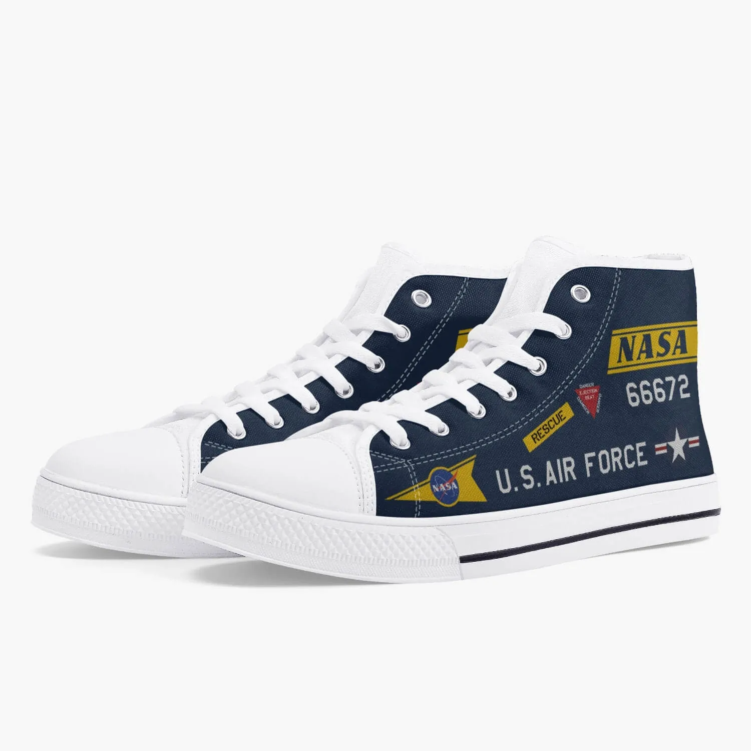 X-15 "56-6672" High Top Canvas Shoes