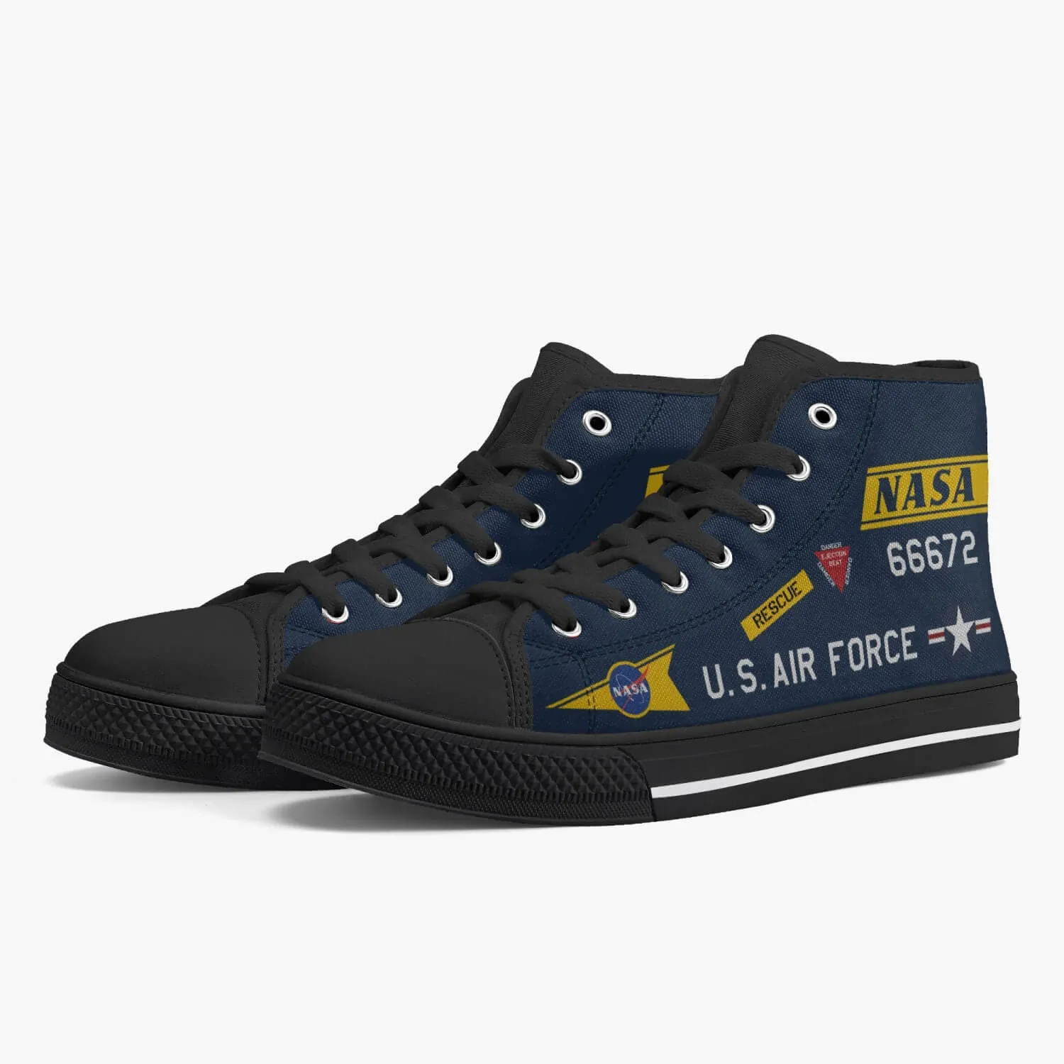 X-15 "56-6672" High Top Canvas Shoes