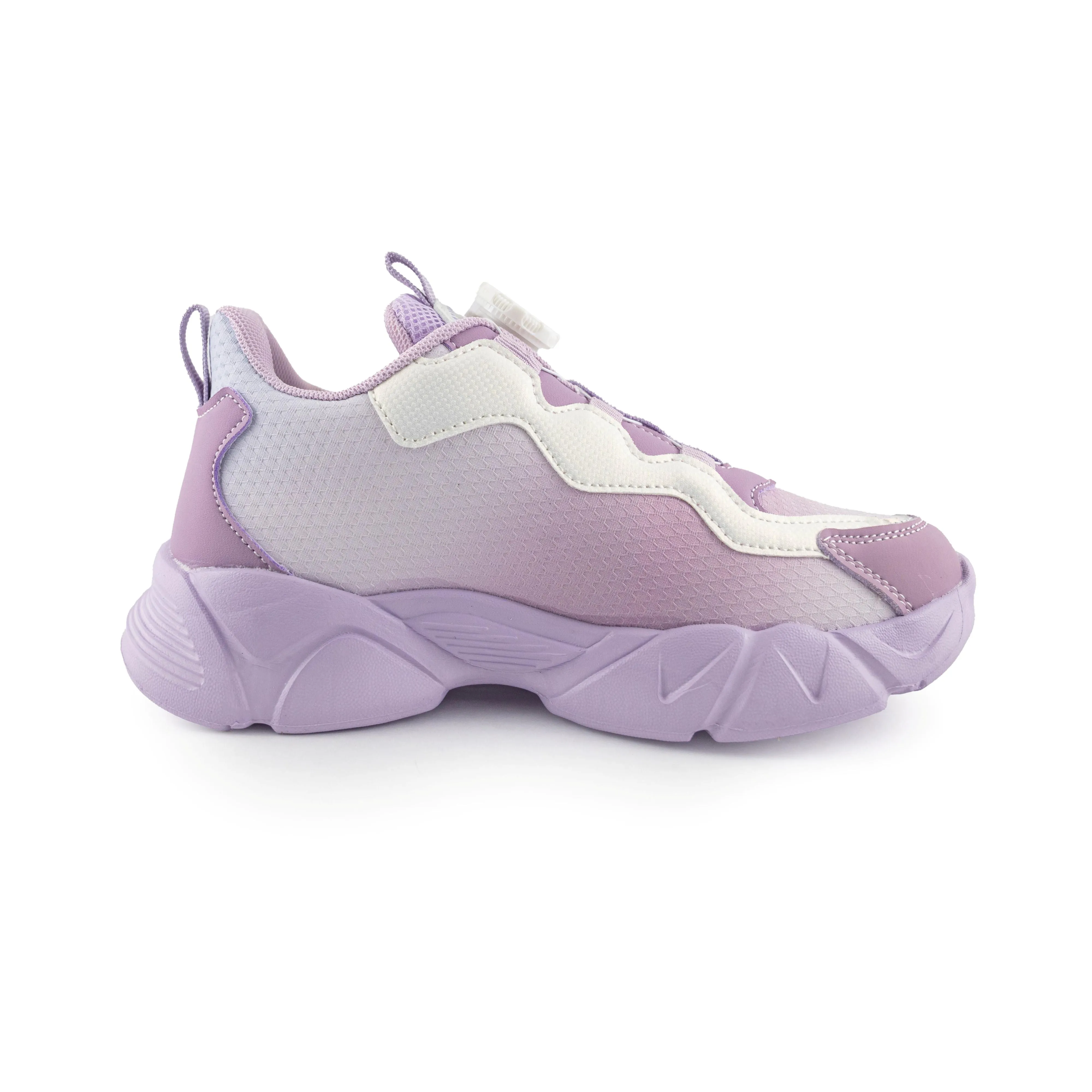 Youth Rotary buckle Girl's Sneakers with butterfly 8820 Purple
