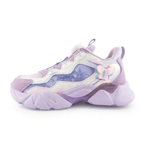 Youth Rotary buckle Girl's Sneakers with butterfly 8820 Purple