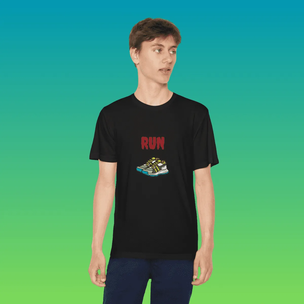 Youth Running Moisture-Wicking Tee