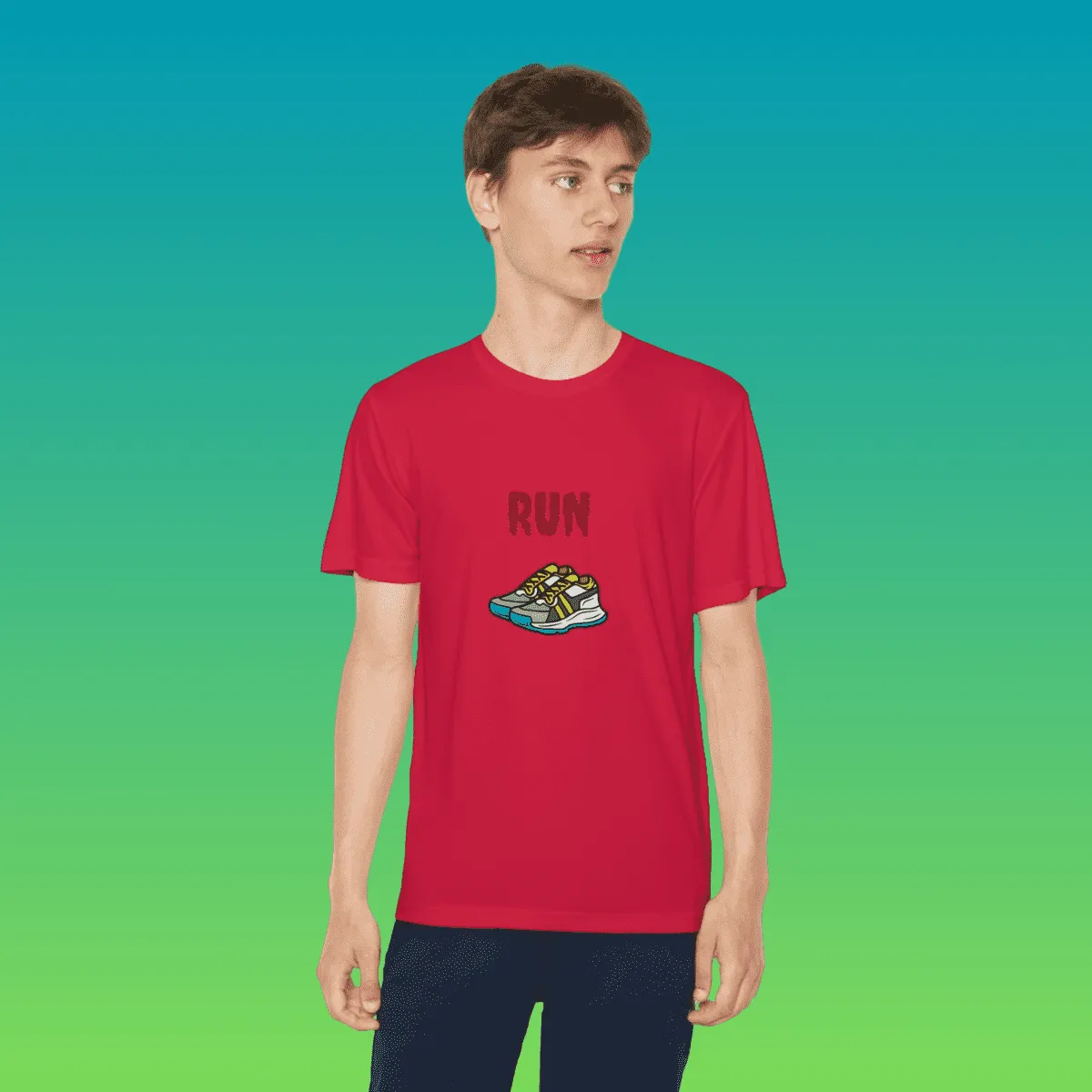 Youth Running Moisture-Wicking Tee