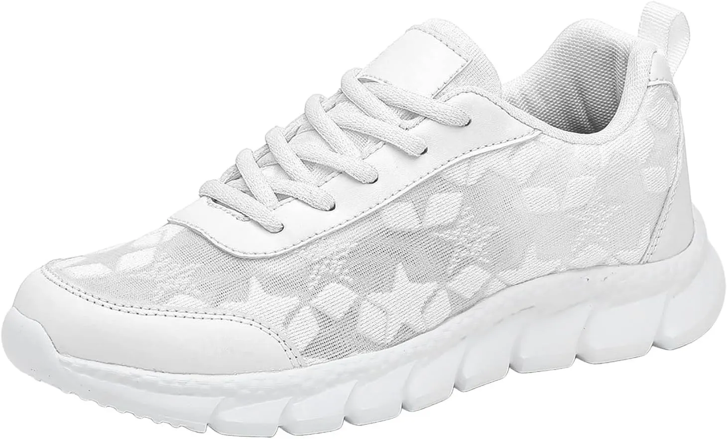 ZSpzx Summer Breathable Sneakers for Women Lace Up Casual Shoes Air Cushioned Orthopedic Non Slip Walking Tennis Sneaker Lightweight Mesh Comfy Plantar Fasciitis Footwear Daily Wear Wedge Shoe